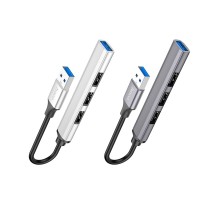 Хаб USB Hoco HB26 4 in 1 adapter(USB to USB3.0+USB2.0*3) 