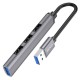 Хаб USB Hoco HB26 4 in 1 adapter(USB to USB3.0+USB2.0*3)