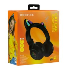 Бездротова  Стерео Гарнітура Borofone BO18 Cat Ear  М'ята упаковка