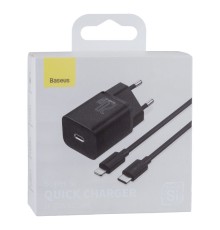 Мережевий Зарядний Пристрій Baseus PD+Lightning 20W TZCCSUP-B