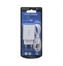 Мережевий Зарядний Пристрій Borofone BA21A QC 3.0A 18W Micro