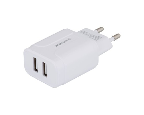 Мережевий Зарядний Пристрій Borofone BA37A Type-C 2USB 2.4A 