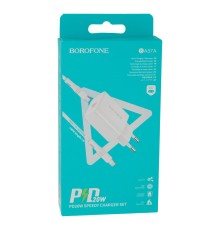 Мережевий Зарядний Пристрій Borofone BA57A PD 20W Type-C To Lightning 3A