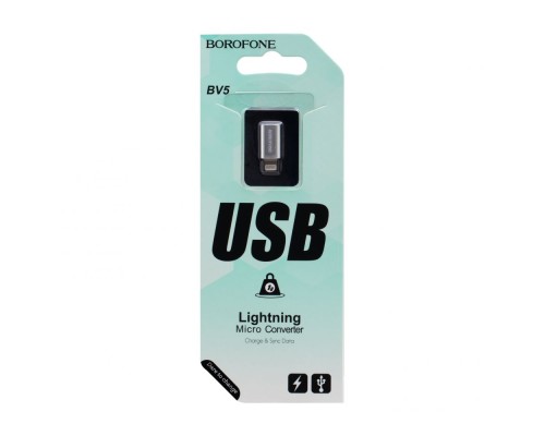 Перехідник Borofone BV5 Micro To Lightning 