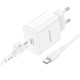 Мережевий Зарядний Пристрій Borofone BA81A 1USB-C PD/QC 20W+Type-C to Type-C