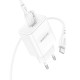 Мережевий Зарядний Пристрій Borofone BA81A 1USB-C PD/QC 20W+Type-C to Type-C