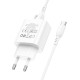 Мережевий Зарядний Пристрій Borofone BA81A 1USB-C PD/QC 20W+Type-C to Type-C