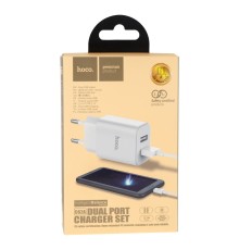 Мережевий Зарядний Пристрій Hoco C62A Micro 2USB 2.1A