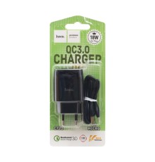Мережевий Зарядний Пристрій Hoco C72Q Glorious QC3.0 Micro
