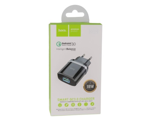 Мережевий Зарядний Пристрій Hoco C12Q QC 3.0 