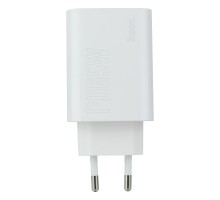 Мережевий Зарядний Пристрій Hoco DC40 PD 65W + QC3.0 Type-C to Type-C 