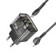 Мережевий Зарядний Пристрій Hoco N34 Dazzling PD20W+QC3.0 Type-C to Type-C 