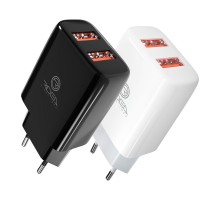 Мережевий Зарядний Пристрій Ridea RW-21011 Element Duo 2USB 2.1 A 