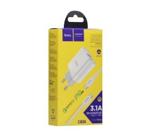 Мережевий Зарядний Пристрій Hoco C80A PD 20W + QC3.0 Type-C to Type-C 