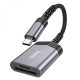 Перехідник Hoco UA25 2-in-1 card reader Type-C