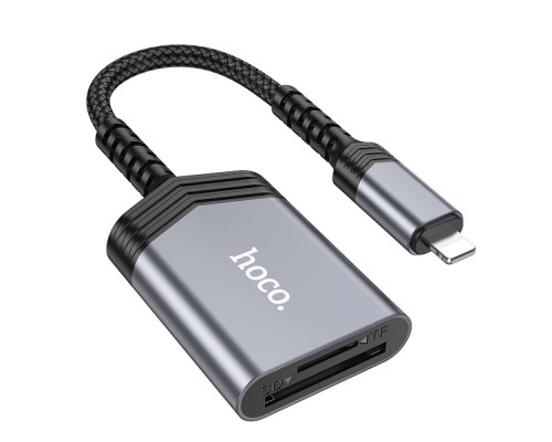 Перехідник Hoco UA25 2-in-1 card reader Lightning Перехідник Hoco UA25 2-in-1 card reader Lightning