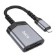 Перехідник Hoco UA25 2-in-1 card reader Lightning