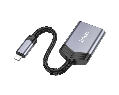 Перехідник Hoco UA25 2-in-1 card reader Lightning Перехідник Hoco UA25 2-in-1 card reader Lightning