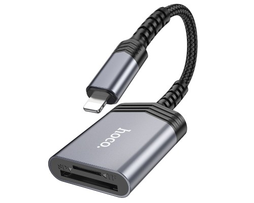 Перехідник Hoco UA25 2-in-1 card reader Lightning Перехідник Hoco UA25 2-in-1 card reader Lightning