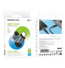 Перехідник Borofone BV20 Type-C male to iP female adapter