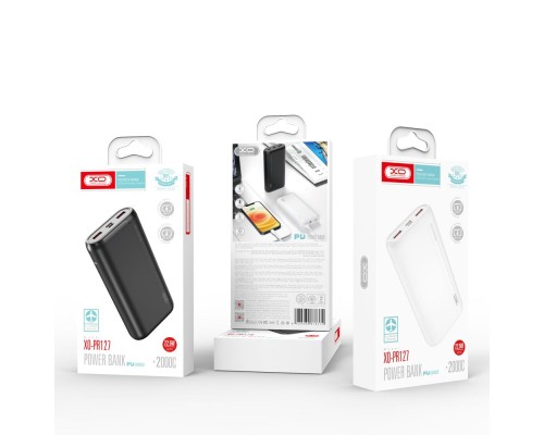 Універсальна Мобільна Батарея Power Bank XO PR127 PD 20W 22.5W 20000 mAh Універсальна Мобільна Батарея Power Bank XO PR127 PD 20W 22.5W 20000 mAh