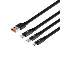 Кабель USB Baseus USB to M+L+C 1.2m 66W CAMLC-M 