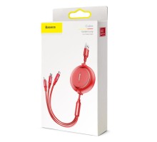 Кабель Baseus Golden Loop 3-in-1 USB to Micro / Lightning / Type-C 3.5A 1.2m CAMLT-JH 