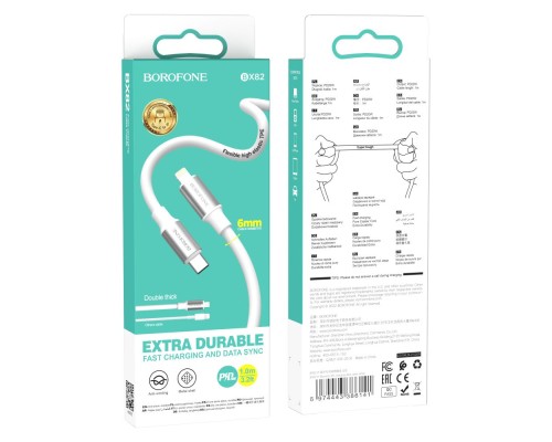 Кабель USB Borofone BX82 PD Type-C to Lightning Кабель USB Borofone BX82 PD Type-C to Lightning