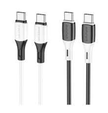 Кабель USB Borofone BX79 60W (20V/3A) Silicone Type-C to Type-C