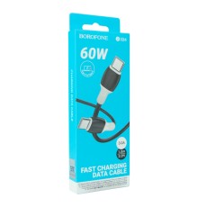 Кабель USB Borofone BX84 60W (20V/3A) Type-C to Type-C