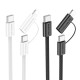 Кабель USB Borofone BX104 Primo two-in-one 60W Type-C to Type-C/iP PD27W