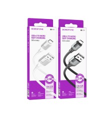 Кабель USB Borofone BX101 Creator Micro 2.4A