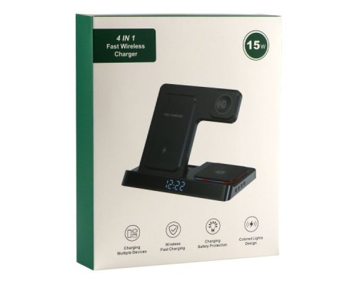 Бездротовий Зарядний Пристрій H32 4in1 15W IP version М'ята упаковка Бездротовий Зарядний Пристрій H32 4in1 15W IP version М'ята упаковка