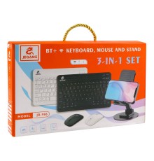 Бездротова Клавіатура і Миша JEQANG JB-986 BT keyboard+mouse+bracket