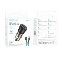 Автомобільний Зарядний Пристрій Borofone BZ23 1USB QC18W+Micro 
