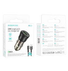 Автомобільний Зарядний Пристрій Borofone BZ23 1USB QC18W+Micro