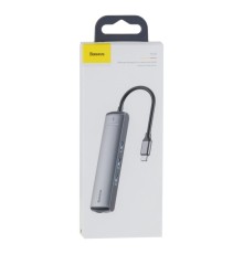 Хаб Baseus PD to 3USB / HDMI 4K / LAN CAHUB-J М'ята упаковка