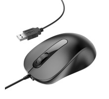 Маніпулятор миша BOROFONE BG4 Business wired mouse Black (BG4B)