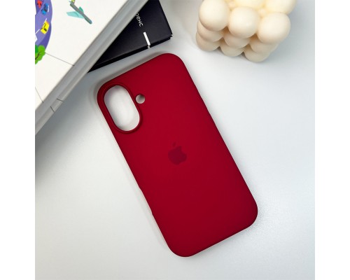 Чохол для смартфона Silicone Full Case AA Open Cam for Apple iPhone 16 35,Maroon (FullOpeAAi16-35)