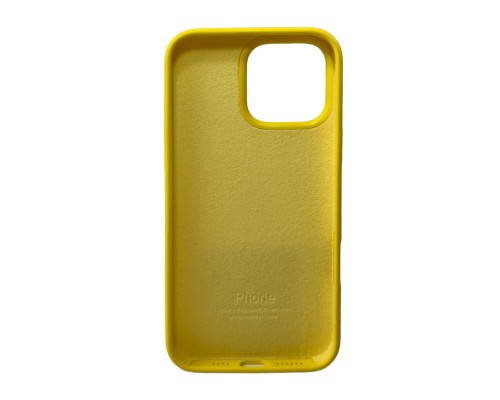 Чохол для смартфона Silicone Full Case AA Open Cam for Apple iPhone 16 Pro Max 56,Sunny Yellow (FullOpeAAi16PM-56)