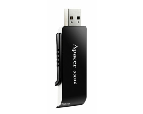 Flash Apacer USB 3.2 AH350 32Gb black (AP32GAH350B-1) 