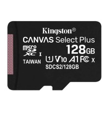 Карта пам'яті microSDXC (UHS-1) Kingston Canvas Select Plus 128Gb class 10 А1 (R-100MB/s) (SDCS2/128GBSP)