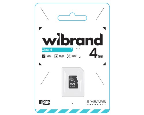 microSDHC Wibrand 4Gb class 4 (WICDC4/4GB) 