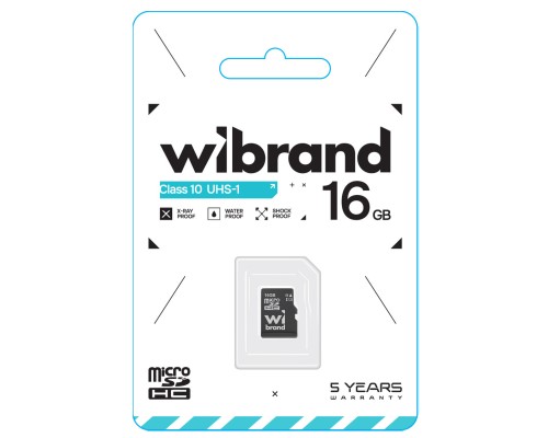 microSDHC (UHS-1) Wibrand 16Gb class 10 (WICDHU1/16GB) 