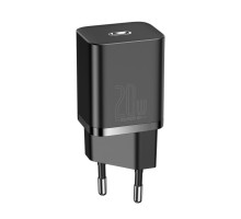 Мережевий зарядний пристрій Baseus Super Si Quick Charger 1C 20W EU Black (CCSUP-B01) 