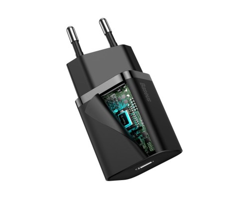 Мережевий зарядний пристрій Baseus Super Si Quick Charger 1C 20W EU Black (CCSUP-B01) Мережевий зарядний пристрій Baseus Super Si Quick Charger 1C 20W EU Black (CCSUP-B01)