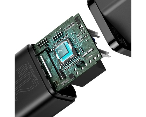 Мережевий зарядний пристрій Baseus Super Si Quick Charger 1C 20W EU Black (CCSUP-B01) Мережевий зарядний пристрій Baseus Super Si Quick Charger 1C 20W EU Black (CCSUP-B01)