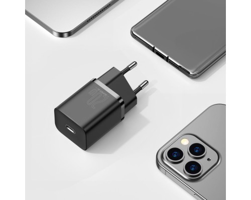 Мережевий зарядний пристрій Baseus Super Si Quick Charger 1C 20W EU Black (CCSUP-B01) Мережевий зарядний пристрій Baseus Super Si Quick Charger 1C 20W EU Black (CCSUP-B01)