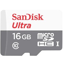microSDHC (UHS-1) SanDisk Ultra 16Gb class 10 (80Mb/s) (SDSQUNS-016G-GN3MN)