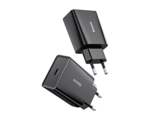 Мережевий зарядний пристрій Baseus Speed Mini Quick Charger 1C 20W EU Black (CCFS-SN01) Мережевий зарядний пристрій Baseus Speed Mini Quick Charger 1C 20W EU Black (CCFS-SN01)
